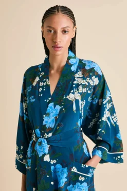 Flash Sale Sabine Tibatant Floral Robein Silk Crêpe de Chine Robes