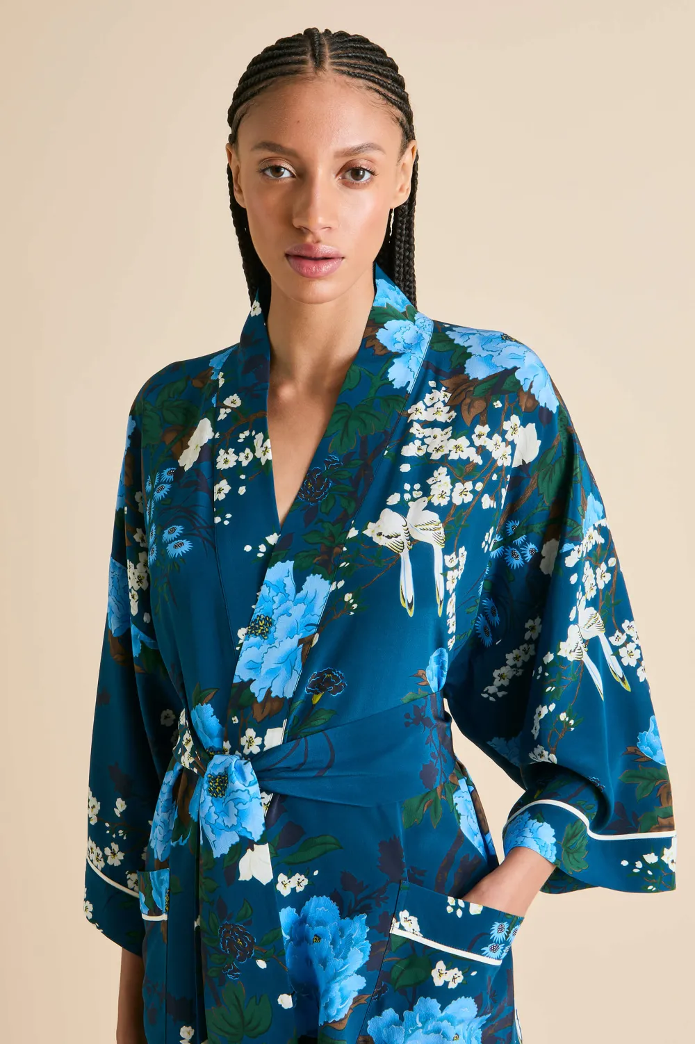 Flash Sale Sabine Tibatant Floral Robein Silk Crêpe de Chine Robes
