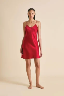 Clearance Venus Ruby Slip Dressin Silk Satin Dresses