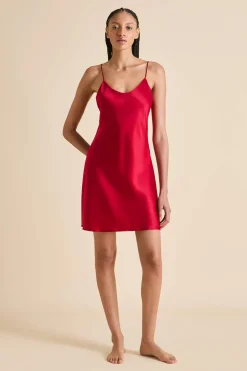 Clearance Venus Ruby Slip Dressin Silk Satin Dresses