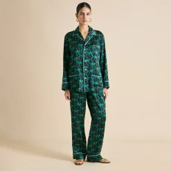 Clearance Yves Colette Figure Pajamasin Silk Satin Pajamas