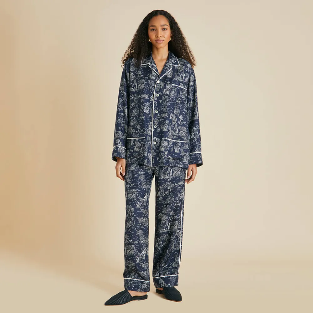 Online Yves Erebus Toile de Jouy Pajamasin Silk Twill Pajamas