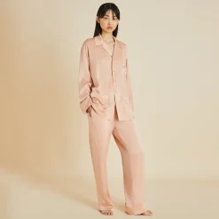 Outlet Yves Shell Pajamasin Sandwashed Silk Pajamas