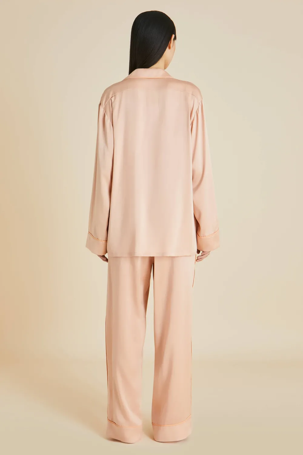 Outlet Yves Shell Pajamasin Sandwashed Silk Pajamas