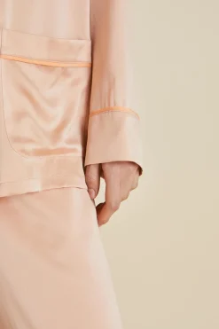Outlet Yves Shell Pajamasin Sandwashed Silk Pajamas