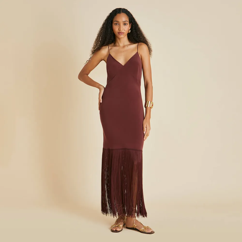 Shop Zoya Slip Dressin Silk Crêpe de Chine Dresses